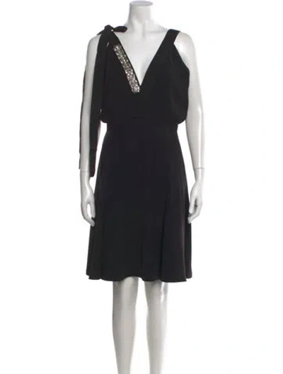 Pre-owned Prada 2020 Mini Dress W/ Tags In Black