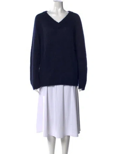 Pre-owned Prada 2020 Mohair Sweater In Blue