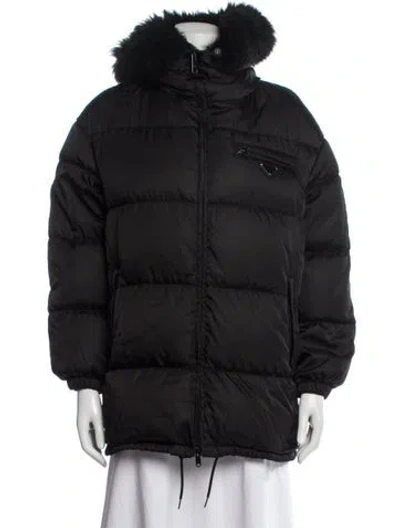 Pre-owned Prada 2020 Nylon Down Jacket In Black