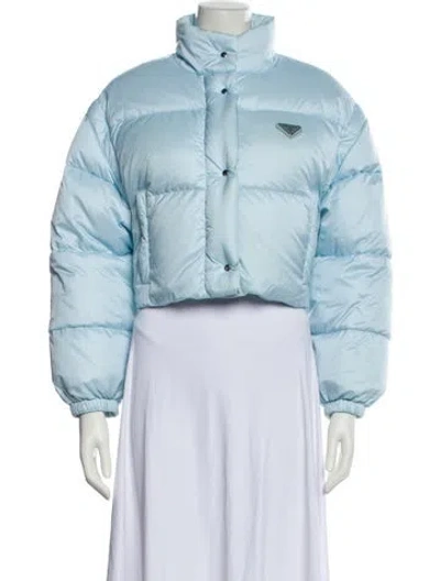 Pre-owned Prada 2020 Nylon Down Jacket In Blue