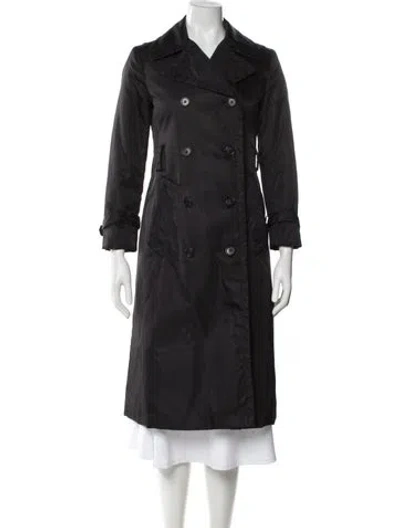 Pre-owned Prada 2020 Nylon Trench Coat In Black