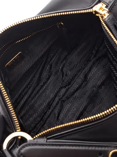 Pre-owned Prada 2020 Padlock Shoulder Bag In Black