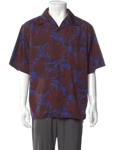Pre-owned Prada 2020 Printed Shirt In Blue