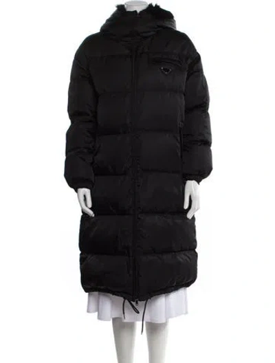 Pre-owned Prada 2020 Re-nylon Down Coat In Black