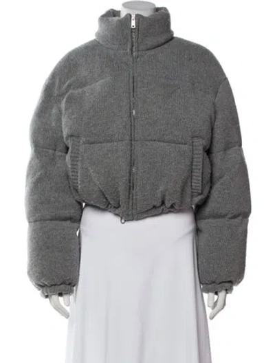 Pre-owned Prada 2020 Re-nylon Down Jacket In Gray