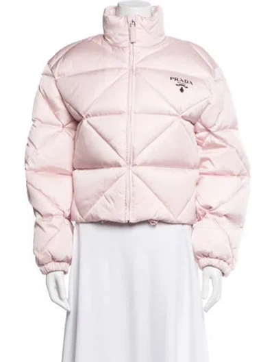 Pre-owned Prada 2020 Re-nylon Down Jacket In Pink