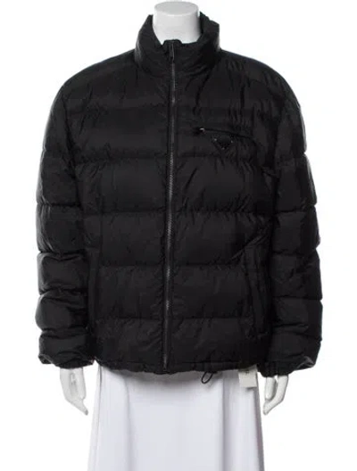Pre-owned Prada 2020 Re-nylon Puffer Coat In Black