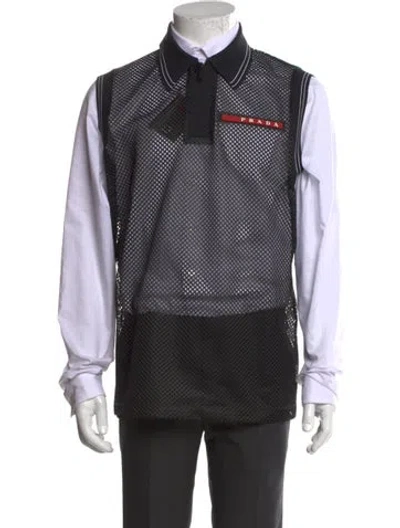 Pre-owned Prada 2020 Signature Logo Shirt W/ Tags In Black