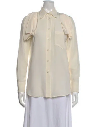 Pre-owned Prada 2020 Silk Blouse In Neutral