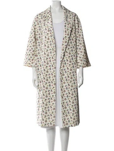 Pre-owned Prada 2020 Silk Coat In Neutral