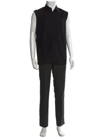 Pre-owned Prada 2020 Sleeveless Dress Shirt In Black