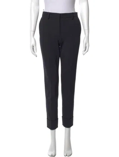 Pre-owned Prada 2020 Straight Leg Pants In Black