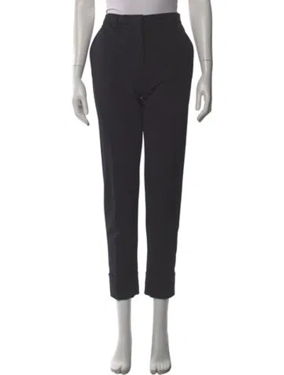 Pre-owned Prada 2020 Straight Leg Pants In Black