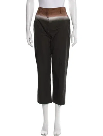 Pre-owned Prada 2020 Straight Leg Pants In Green