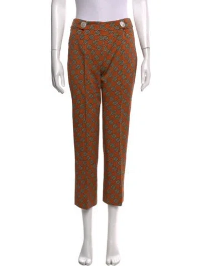 Pre-owned Prada 2020 Straight Leg Pants In Multicolor