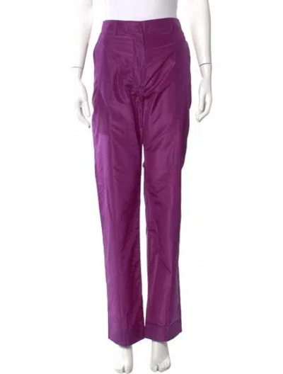 Pre-owned Prada 2020 Straight Leg Pants In Purple