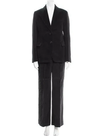 Pre-owned Prada 2020 Striped Pantsuit In Black