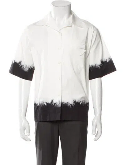 Pre-owned Prada 2020 Tie-dye Print Button-up Top In Neutral