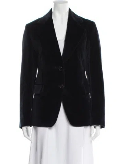 Pre-owned Prada 2020 Velvet Blazer In Blue