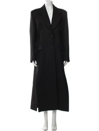 Pre-owned Prada 2020 Virgin Wool Coat In Black