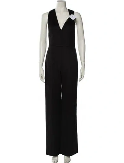 Pre-owned Prada 2020 Virgin Wool Jumpsuit W/ Tags In Black