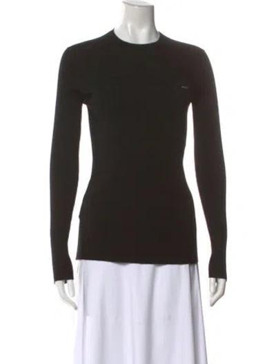 Pre-owned Prada 2020 Virgin Wool Sweater In Black