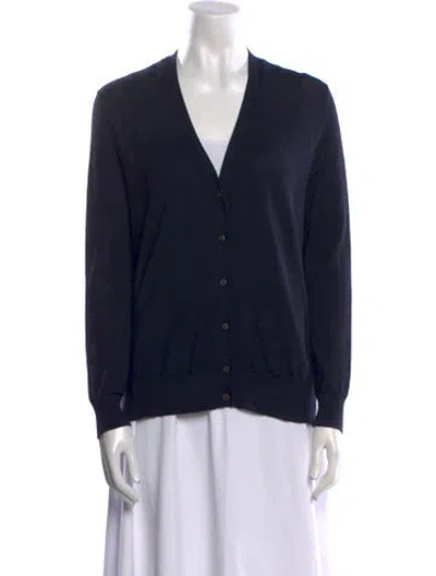 Pre-owned Prada 2020 Virgin Wool Sweater In Blue