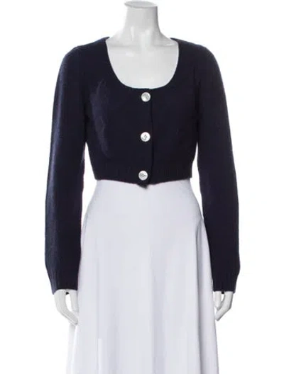 Pre-owned Prada 2020 Virgin Wool Sweater In Blue