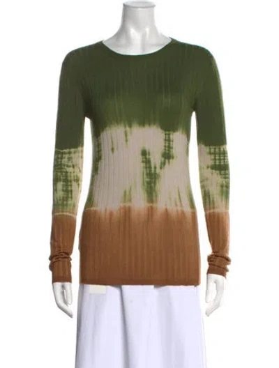 Pre-owned Prada 2020 Virgin Wool Sweater In Green
