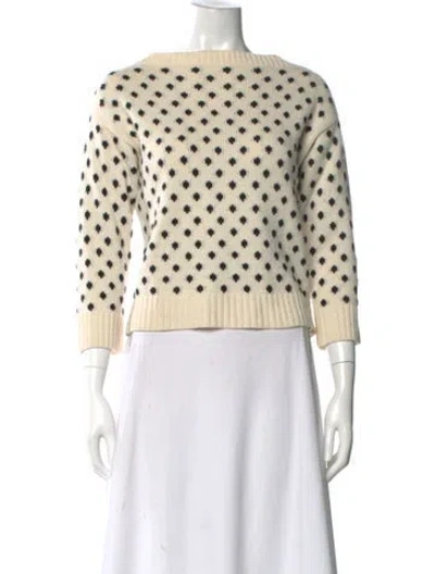 Pre-owned Prada 2020 Virgin Wool Sweater In Neutral