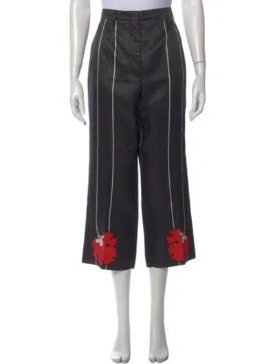 Pre-owned Prada 2020 Wide Leg Pants In Black