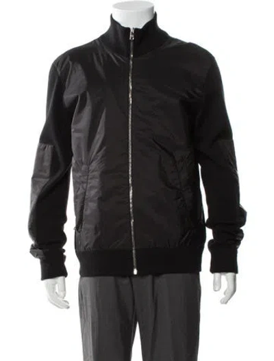 Pre-owned Prada 2020 Wool Bomber Jacket In Black