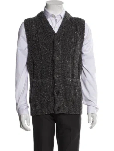 Pre-owned Prada 2020 Wool Sweater Vest In Gray