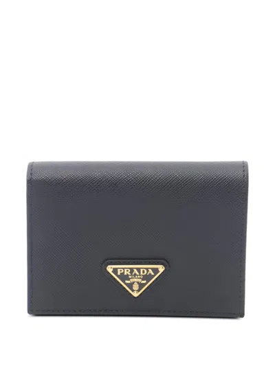 Pre-owned Prada 2020s Bi-fold Wallet In Black