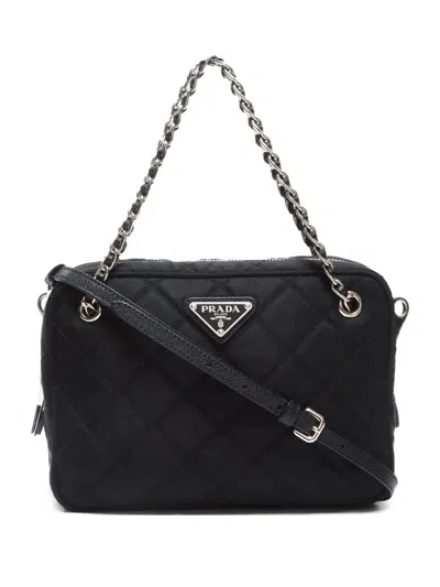 Pre-owned Prada 2020s Chain Shoulder Bag In Black