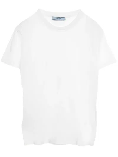 Pre-owned Prada 2020s Cotton T-shirt In White