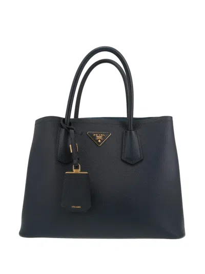Pre-owned Prada 2020s Double Handbag In Blue