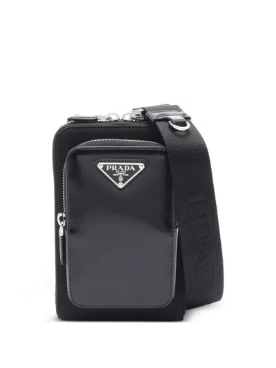 Pre-owned Prada 2020s Enamel-triangle Bag