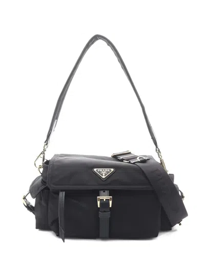 Pre-owned Prada 2020s Explore Shoulder Bag In Black