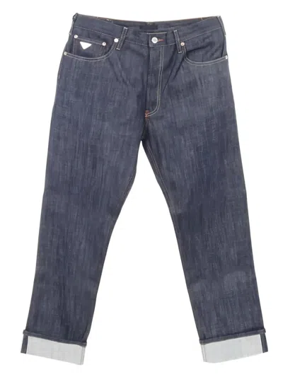 Pre-owned Prada 2020s Logo-patch Jeans In Blue
