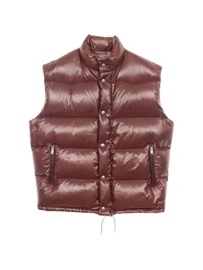 Pre-owned Prada 2020s Padded Down Vest In Brown