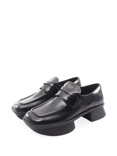 Pre-owned Prada 2020s Re-edition 1999 Igor Loafers In Black