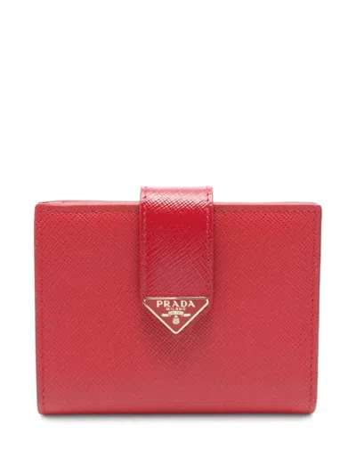 Pre-owned Prada 2020s Saffiano-leather Card Holder