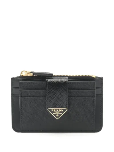 Pre-owned Prada 2020s Saffiano Leather Cardholder