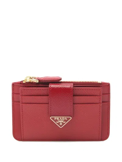 Pre-owned Prada 2020s Saffiano-leather Cardholder