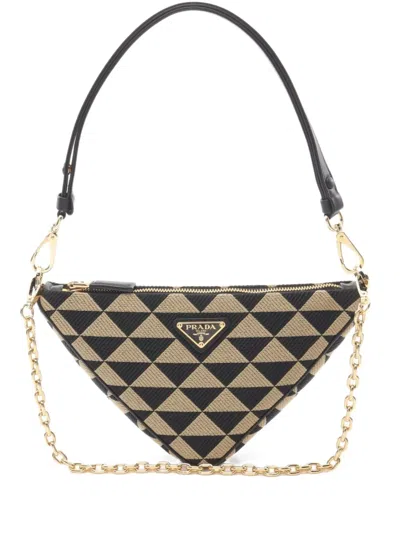 Pre-owned Prada 2020s Symbole Logo-plaque Tote Bag