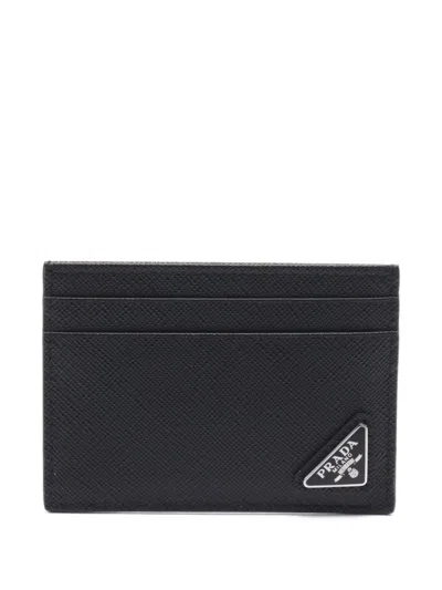 Pre-owned Prada 2020s Triangle-logo Card Holder