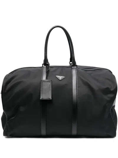 Pre-owned Prada 2020s Zip-fastening Holdall In Black