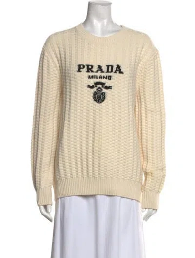 Pre-owned Prada 2021 Cashmere Sweater In Neutral