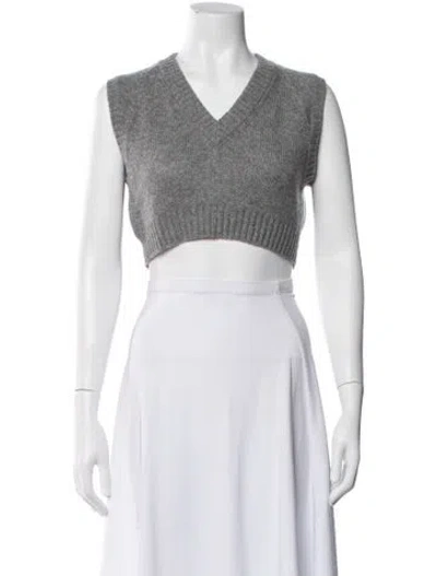 Pre-owned Prada 2021 Cashmere Sweater In Silver